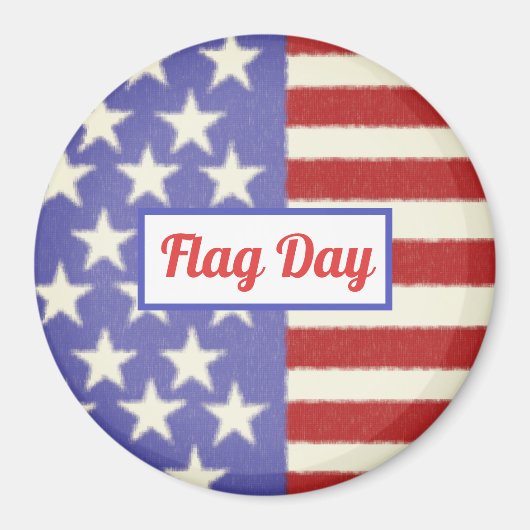 フラグの日、パーソナライズ マグネット (正面)