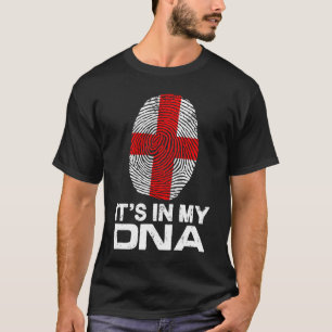 フラグの私のDNA国家プライド指紋Eng Tシャツ
