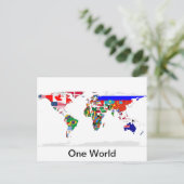 フラグの設定されたワールド ポストカード (スタンド正面)