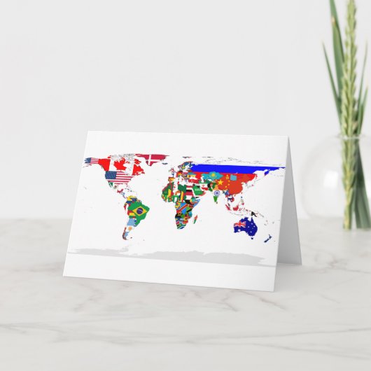 フラグの設定されたWorld Greeting Card カード (正面)