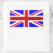 フラグのbassettサウンド名 長方形シール (バッグ)