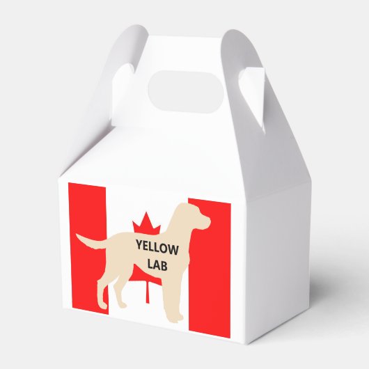 フラグのLRイエロー・ラブラドール・レトリーバー名シルエット フェイバーボックス (正面サイド)
