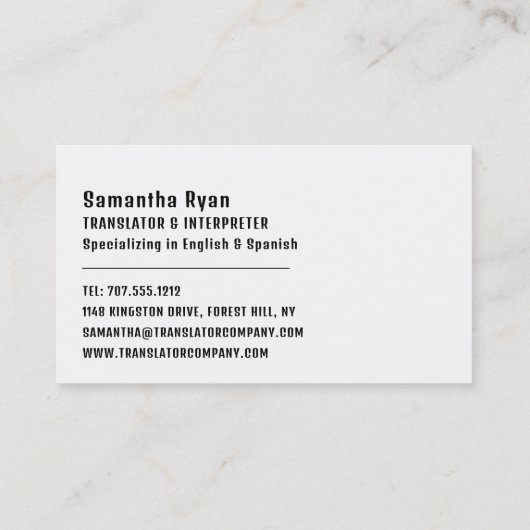 フラグをフラグデザイン、トランスレータ、インタプリタに設定 名刺 (裏面)