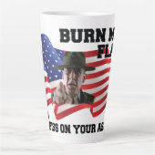 フラグを書き込まない カフェラテマグ (正面)