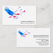 **フラグアメリカン·イーグル·レッド·ホワイト+ブルー·アメリカ 名刺 (正面/裏面)