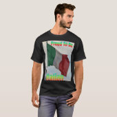 フラグイタリアンの誇りを持った設定 Tシャツ (正面フル)
