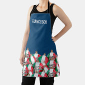 フラグイタリアンオーナメントパーソナライズされた エプロン (インサイチュ)