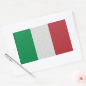フラグイタリアンダマスクパターン 長方形シール (封筒)