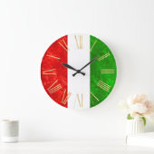フラグイタリアンデザイン ラージ壁時計 (ホーム)