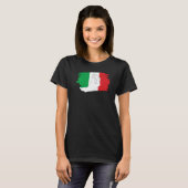 フラグイタリアンハンドシンボルItalianoハンドジェスチャー Tシャツ (正面フル)