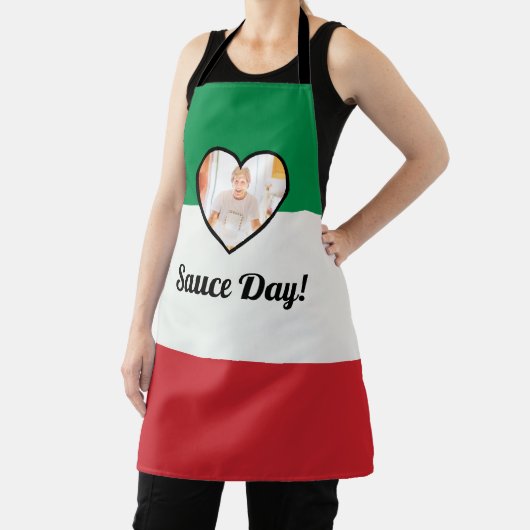 フラグイタリアンハートノナカスタムフォトソース日 エプロン (インサイチュ)