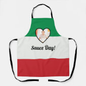 フラグイタリアンハートノナカスタムフォトソース日 エプロン (正面)