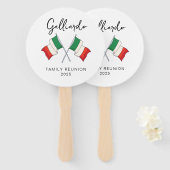 フラグイタリアンファミリ懇親会 ハンドファン (正面&裏面)