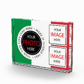 フラグイタリアンフォトブロックとイタリアのガラスフレーム フォトブロック (右)