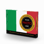 フラグイタリアンフォトブロック&イタリア/名前バッジ フォトブロック (右)