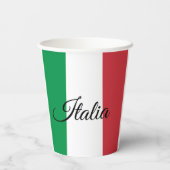 フラグイタリアン紙カップ&イタリアパーティー/スポーツ 紙コップ (裏面)