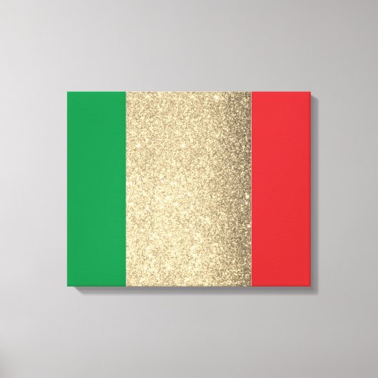 フラグイタリアン金ゴールド キャンバスプリント (正面)