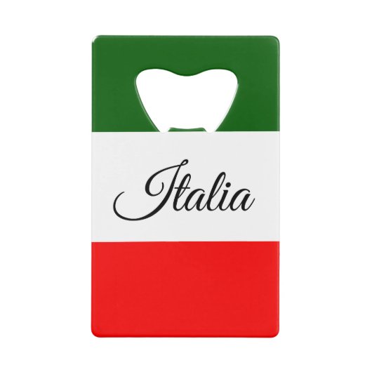 フラグイタリアン クレジットカード栓抜き (正面)