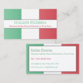 フラグイタリアン、完全にカスタマイズ可能な名刺 名刺 (正面/裏面)