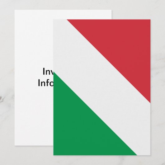 フラグイタリアン 招待状 (正面/裏面)