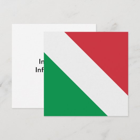 フラグイタリアン 招待状 (正面/裏面)