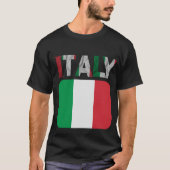 フラグイタリアンtシャツ、カラフルデザイン tシャツ (正面)