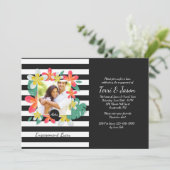 フラグイパニーの花の写真招待状 招待状 (スタンド正面)