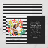 フラグイパニーの花の写真招待状 招待状 (正面/裏面)