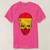 フラグカッコいいTシャスペインのツコピーのスカル Tシャツ (デザイン正面)