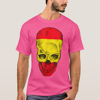 フラグカッコいいTシャスペインのツコピーのスカル Tシャツ