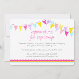 フラグカラフルガールズ4th誕生日パーティー招待状 招待状