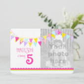 フラグカラフルガールズ5th誕生日パーティー招待状 招待状 (スタンド正面)