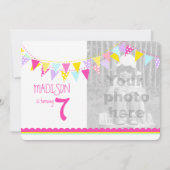 フラグカラフルガールズ7th誕生日パーティー招待状 招待状 (正面)