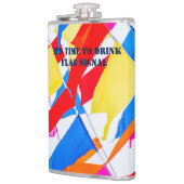 フラグカラフル。フラッグシグナルを飲む時間 フラスク (左)