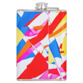 フラグカラフル。フラッグシグナルを飲む時間 フラスク (裏面)