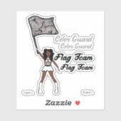 フラグカラーガードステッカー(ダイヤモンド6) シール (シート)