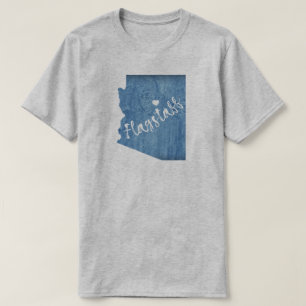 フラグスタッフ アリゾナ ウッドグレイン Tシャツ