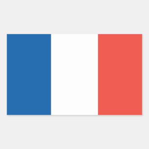 フラグステッカー フランス 長方形シール