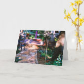 フラグストーン庭園小道のカード カード (黄色い花)