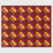 フラグスペインのラッピング紙 |スペインEspana ラッピングペーパー (フラット)