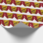 フラグスペインのラッピング紙 ラッピングペーパー (角)