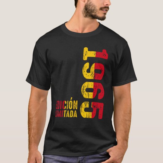 フラグスペインのレトロ1965年1965ヴィンテージ1965罪 Tシャツ (正面)