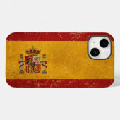 フラグスペインのヴィンテージグランジ Case-Mate iPhoneケース (裏面 (横))