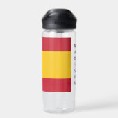 フラグスペインの名前をカスタムすると文字 ウォーターボトル (背面)