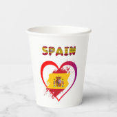 フラグスペインの紙カップ 紙コップ (裏面)