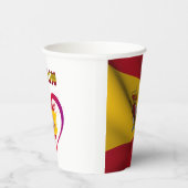 フラグスペインの紙カップ 紙コップ (右)