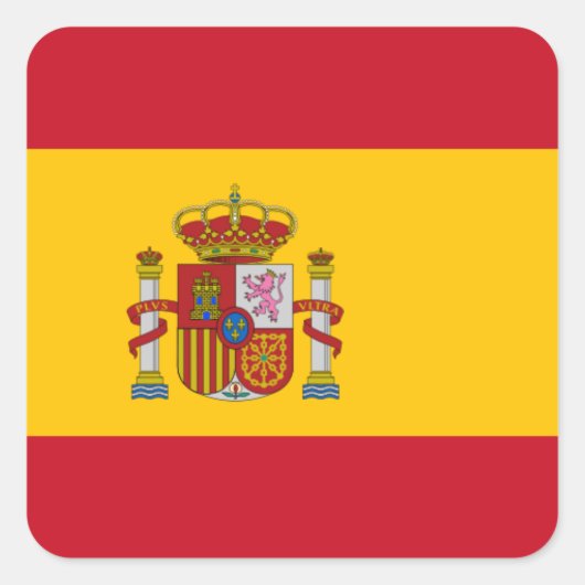 フラグスペインの スクエアシール (正面)