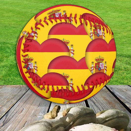 フラグスペインの、ハート – ベースボール、ラブスペイン 野球ボール