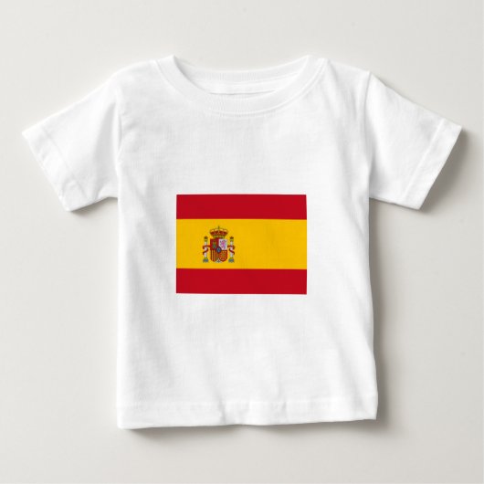 フラグスペインの ベビーTシャツ (正面)