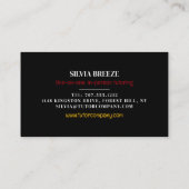 フラグスペインの、言語スペインの教師、先生 名刺 (裏面)